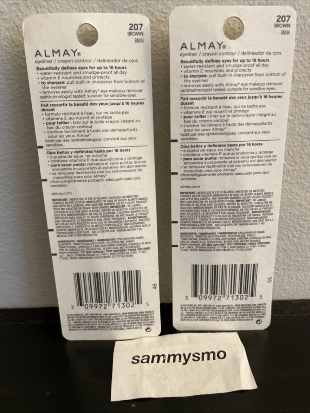 Almay Eyeliner Pencil # 207 Brown, x2 Discontinued See Description